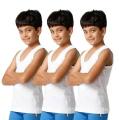 Pack of 3 Kids vests and Undershirts Pure Cotton Premium Quality Soft And Comfortable. 