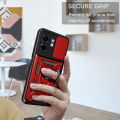 PlusCase for Infinix Smart 9 HD / Hot 50i Phone Casing Slide Lens Armor Case Shockproof Stand Holder Camera Protect Back Cover. 