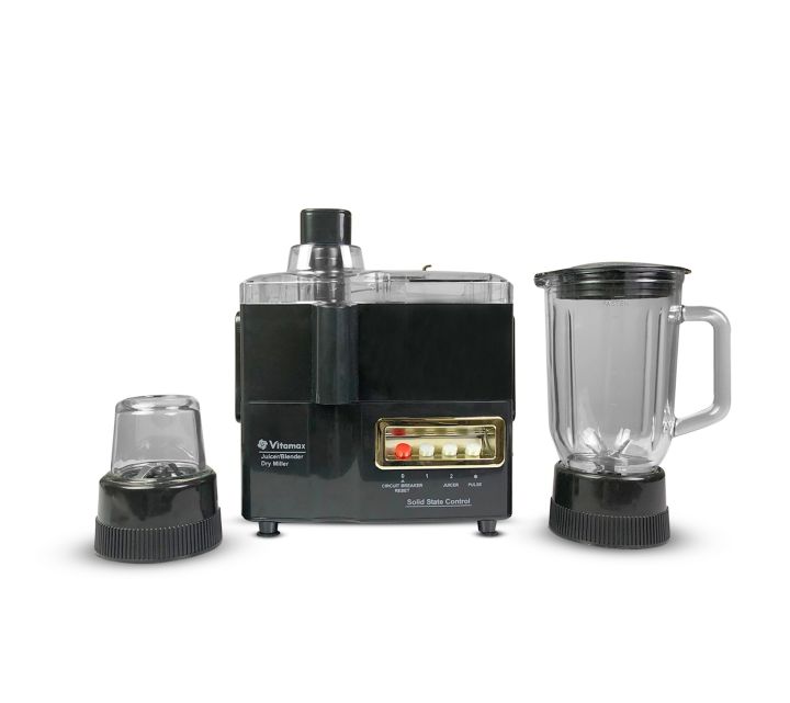juicer blender machine 3 in 1 Grinder/ Chopper 1.5L Blender Capacity Over heat Protection Motor Unbreakable JAR & MILL Mincing cup & grinding cup 850W One Year Full Warranty juicermachine - blender machine - hand blender - Chopper - Grinder