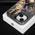 Original Dragon Ball Goku Cartoon Phone Case for Iphone 14 13 11 12 15 Pro Max XR XS 7 8 Plus Boy Silicone Anti-fall Cover Color. 