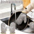 New Steel Wire Dishwashing Gloves for Kitchen Cleaning, Waterproof & Insulated, Multifunctional Household Cleaning Gloves, Heat Resistant, Reusable for Washing Dishes, Pot Scrubbing, Laundry, and Gardening – Durable & Skin-Friendly. 