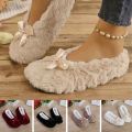 Women's Soft Plush Indoor Slippers - Comfortable Winter Shoes with Attractive Panda Design. 