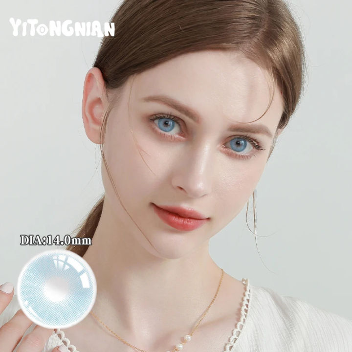 Shade Name: CRYSTAL BLUE, Soft Color Contact Lenses / Eye Lenses / Fashion Lenses / Cosmetics Lenses High Quality Lenses With Free Water Kit