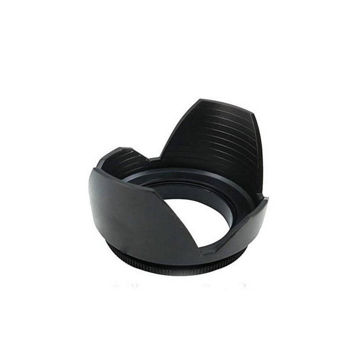 Lens Hood Petal Style For 58mm DSLR Camera - Black