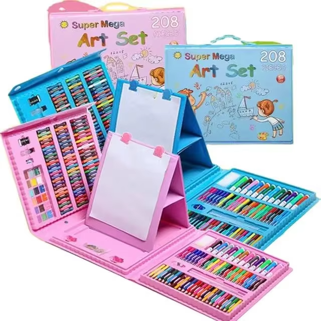 Kids Coloring & Art Kit – Complete Drawing & Painting Set with Color ...