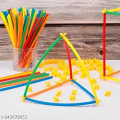 Super Bamboo Sticks Building Blocks | Learning Toys | Creative Toys | Building Block Sticks 200 Pcs For Kids. 