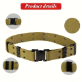 Belt Nylon Web Firm Uniform Belt Military-Belt-Outdoor-Training-Duty-Tool-Belt - Black. 