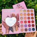 HUXIA BEAUTY Book Shape Matte Eyeshadow Palette, Glitter Contour, Pressed Brown Powder, Pigment Highlighter, Face Makeup, 43 Colors, 4 Pages LK5158. 