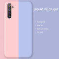 Biruiqu For Realme 6 Case Liquid Silicone Soft Gel Rubber Shockproof Cover. 