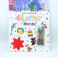 Alphabet letters and counting with 100 Stickers 3 Colors for Kids - Pack of 3. 