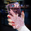 For Samsung Galaxy A50s / A50 / A30s Cover Fashion 3D Diamond Butterfly Shiny Glitter Starry Space Phone Case Clear Soft TPU Silicone Shockproof Protective Back Cover. 