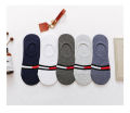 Flourish 4 & 3 Pair new men's fashion Flexible casual boat cotton Loafer short socks. 