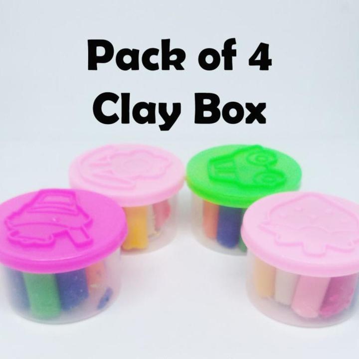 Pack of 4 Clay Toy Box for Kids / Clay for Making Toys for Kids