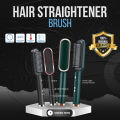 Hair Straightener Brush 2 In 1 Hair Hot Comb Electric Hair Straightener Curler Heating Styling Comb Straightening and Curling Styling Tool. 