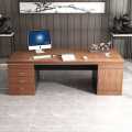 Office Table Desk Table Boss Computer Table Office Room Desk 60x24x30 ,3 Drawers and 1 Cabinet. 