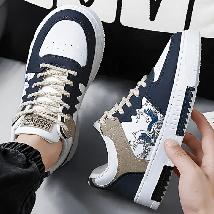 Sneakers%20for%20Men,%20All%20Season%20PVC%20Casual%20Style%20Sports%20Hiking%20Sneakers%20Blue%20&%20Beige%20Green%20Available%20-%20Image%208