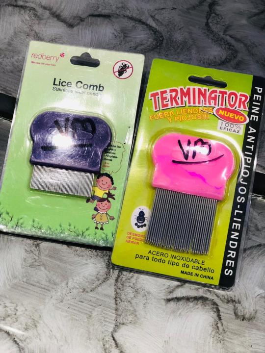 Anti Lice Comb & Nit Comb With Handle Stainless Steel for Men Women (TWO sizes )