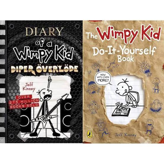 Diary Of a Wimpy Kid Diper Overlode & The Wimpy Kid Do-It-Yourself Book. 2 Book Set