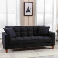 The Furniture Collection - Customize 2.5 Seater Extra Soft & Thick Loveseat Sofa Couch with 2 Pillows, Tufted Cushion  - Best For Relaxing. 