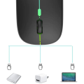 Wireless Mouse Gaming Mouse Backlight USB Compatible RGB Rechargeable Mice Silent Backlit Ergonomic Gaming Mouse for Laptop PC. 