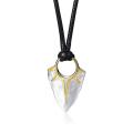 Men Jewelry Sun Arrow Pendant Necklace In Stainless Steel Arrow Head With Adjustable Rope Chain. 