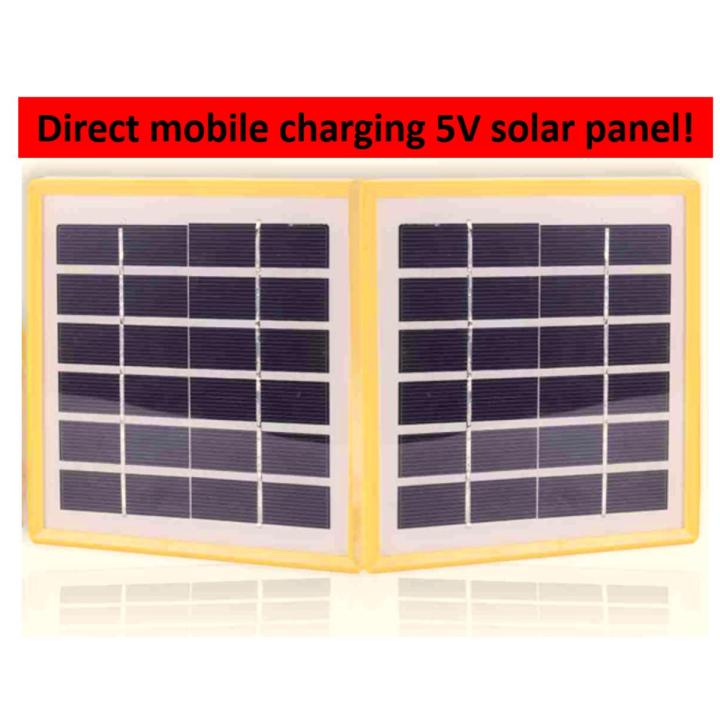 3.4W foldable solar panel with direct 5V mobile/power bank charging
