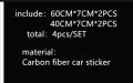 4psc customized carbon fiber vinyle door protector sticker for suzuki wagon r. 