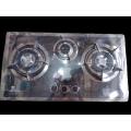 Flame Flow Automatic Hob 3 Burner Manual Heavy Grill Pure Steel Cooker gas stove. 