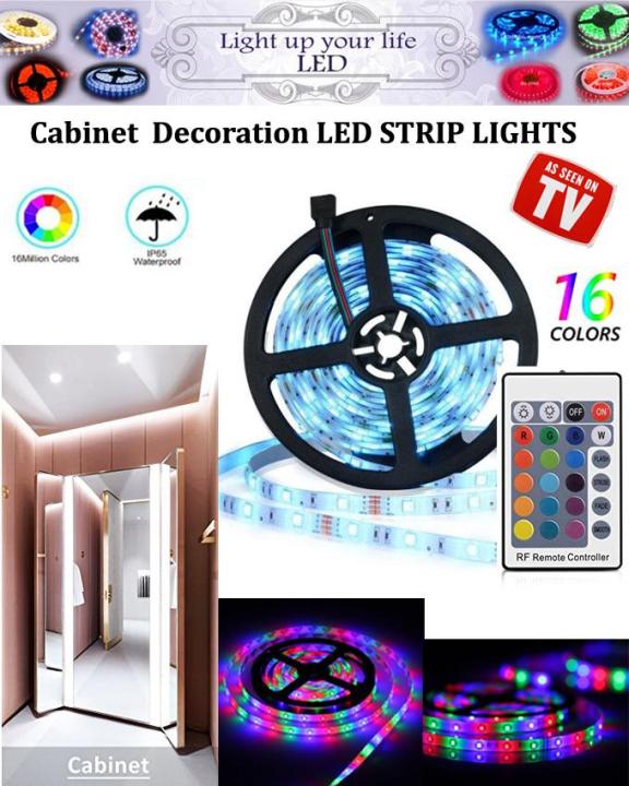 Remote Control Color Changing Led Tape Strip Light Complete Kit Rgb