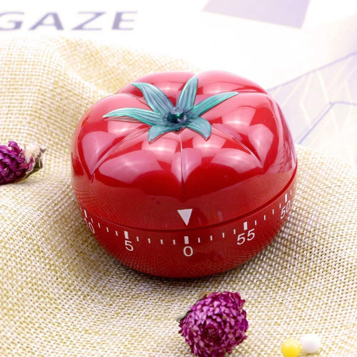 【The hottest this year】Tomato Timer Electronic Kitchen Timer Reminder Pomodoro Mechanical Countdown Alarm Kitchen Cooking Tool Game Timer Timer Clock