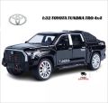 Diecast Toyota Tundra Pickup Truck Double Cabin Vigo Dala Toy Car Scale 1:32 Color May Vary. 