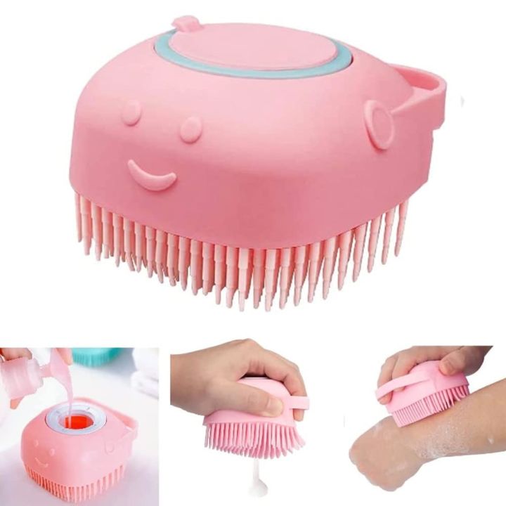 Silicone%20Bath%20Body%20Brush,%20Exfoliating%20Body%20Scrub%20Brush%20with%20Soap%20Dispenser,%20Ultra%20Soft%20Bath%20Sponge%20Shower%20Brush%20and%20Body%20Massager,%20Baby%20Shower%20Brush,%20Shampoo%20and%20Gel%20Dispenserhomeforyou%20-%20Image%202