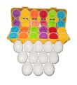 Kids Matching Eggs Shapes and Colors set of 12 Designs and Numbers Educational Color Geometric Shapes & Number Recognition Skills Learning. 