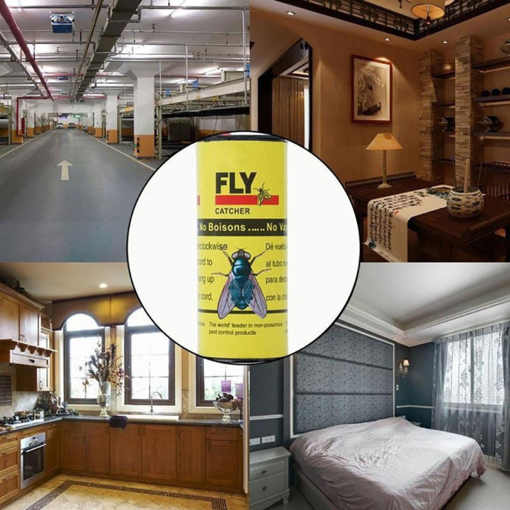 4%20Rolls%20Sticky%20Fly%20Paper%20Eliminate%20Flies%20Insect%20Bug%20Glue%20Paper%20Catcher%20Trap%20-%20Image%205