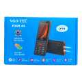 VGOTEL FOUR 44 - 2.8 inch big display - 4 Sims Standy - 3000mAH Big Battery - Magic Voice changer - Auto Call recording - PTA Approved - 1 Year Brand warranty. 