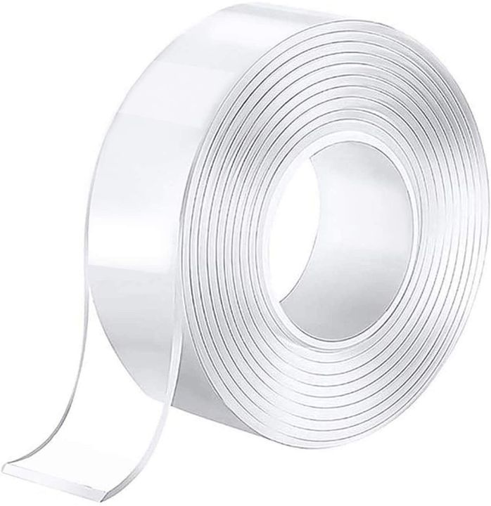 3 Meter Nano tape (Double sided Washable silicon Transparent tape) Transparent Waterproof tape