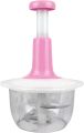 ASG Hand Push Chopper - Handy Manual Chopper - Non-Electric Food Processor & blender with Stainless Steel Blades - Manual Food Processor - Vegetable Slicer and Dicer 0.7L. 