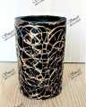 Beautiful Vase Guldan with flowers 15cm / 6 inches size - Flowers included - home and office table decoration Wall flower arrangement vase abstract minimalist décor woodlike vase planters Nordic Flower Ornament vase home decoration. 
