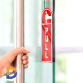 PUSH PULL Do Not Disturb Door Sign 2.25"x7" Sticker Decal Vinyl Business Store, Mall, Mart, Shops & more places. 