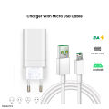 Phone Charger Suitable for OPPO, VOOC Flash Charger 5V2A Charging Head Data Cable AK779 Fast Charging. 