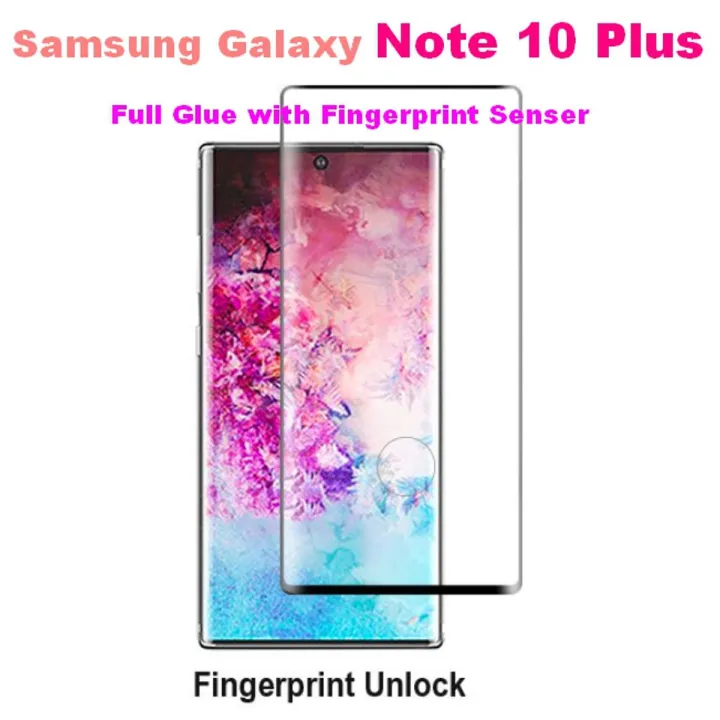 For Samsung Galaxy Note 10 Plus Full Glue 3D Tempered Glass Screen - Main Image
