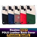 Realme C21Y Back Cover Leather Type Soft C21Y Case For Boys. 