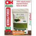 Organic Superfood Pakistan Moringa Leaf Powder, 100 % Raw & Organic 100gm. 