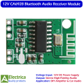 12V CA6928 Bluetooth Audio Receiver Module with High-Fidelity Stereo Sound and Wide Compatibility by Electrica. 