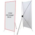 X stand banner Flex Standee - Display Stand 2x5 feet for Marketing Promotions - Flex Standee - X Display Stand without PanaFlex. 