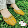 Traditional Handmade shoes Khussa - Stylish khussa for girl -yellow color. 