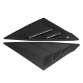 For Honda Civic 2022 2023 Sedan Rear Side Vent Quarter Window Louver Shutter Cover Matte Black Car Accessories. 