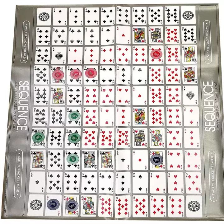 Jumbo%20Sequence%20"Mat%20Board"%20Game%2032"x27"%20Mat%20Unlimited%20Fun%20and%20Joy%20Strategy%20Mat%20Board%20Game%20-%20Image%207