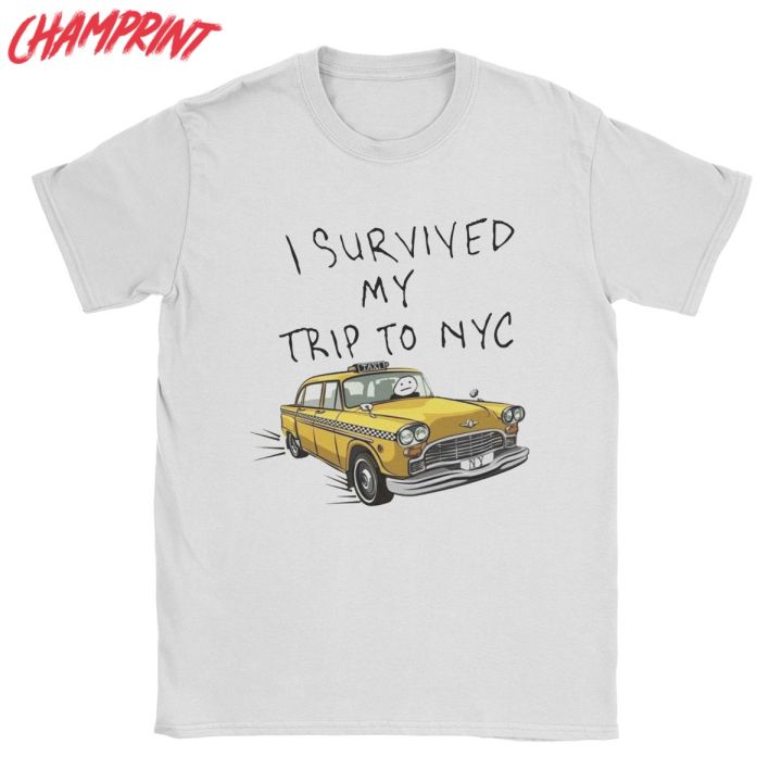 Men's Tom Holland Same Style Tees I Survived My Trip To NYC T Shirt Cotton Clothing Short Sleeve Tee Shirt Gift Idea T-Shirt