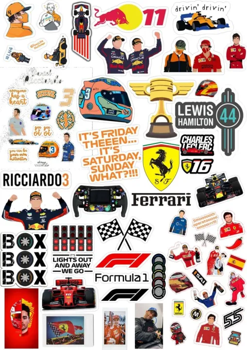 F1%20Stickers%20%7C%20Drive%20to%20survive%20A5%20uncut%20sheet%20/%20car%20Racing%20%7C%20phone%20laptop%20-%20Image%206